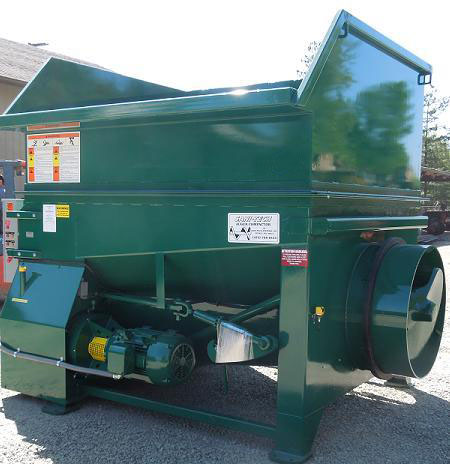 ST-40-60/40 industrial trash compactor for large volumes of waste, 10 cubic yard hopper capacity